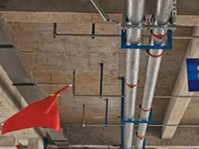 定南管廊支架的安装方法